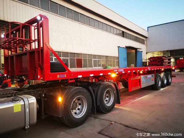 東旭掛車13米平板掛車詳解 叉車作業(yè)、分期付款、6.5噸自重及定制價格指南